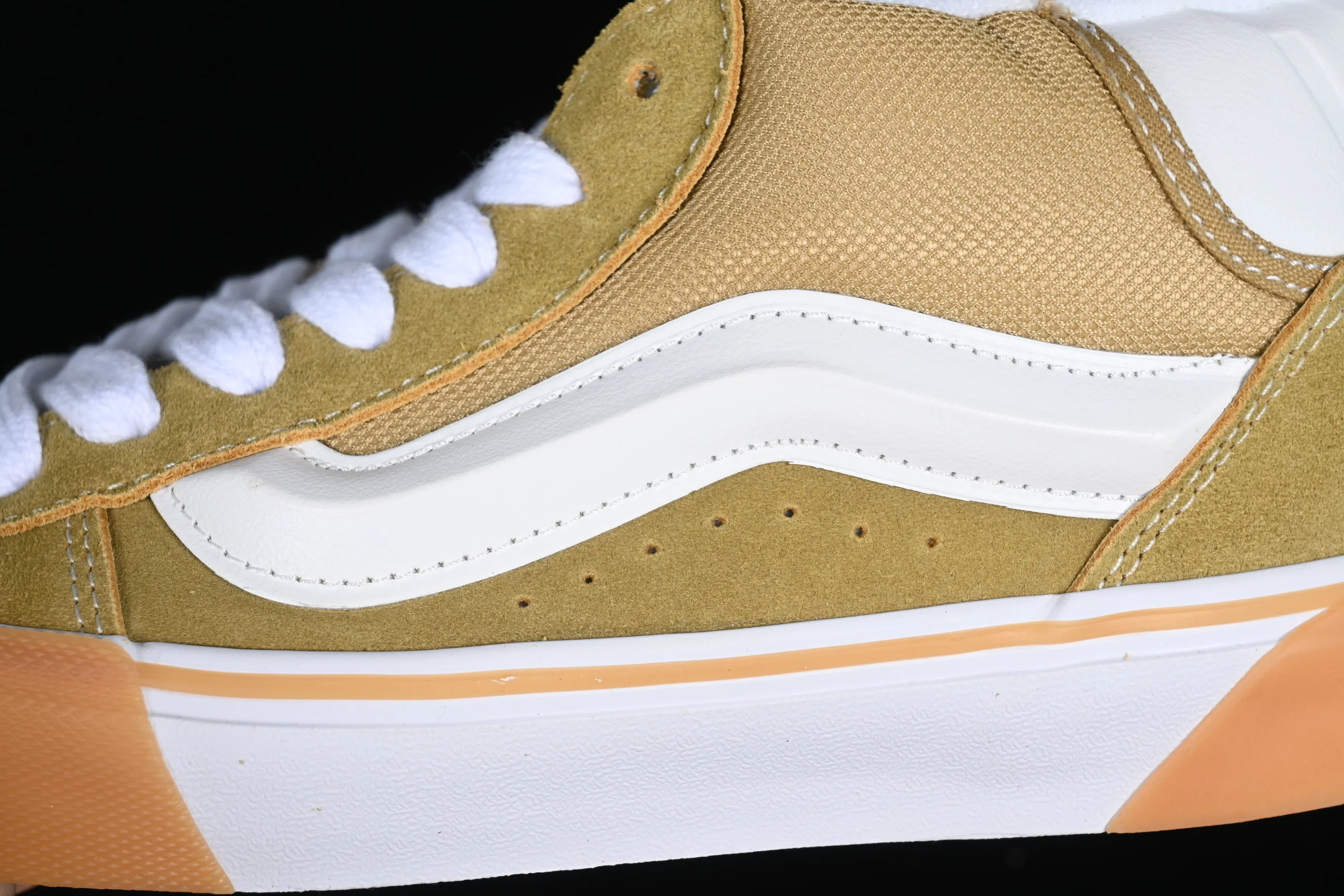All categories Vans Vans series Vans Mid Vans Zhongbang Vans Knu Skool Vans official fat version of mid-top bread shoes VN000CQ95SMR